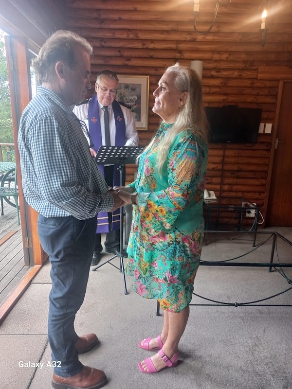 Wedding ceremony by Dr. Gerrit Rademeyer in Noupoort