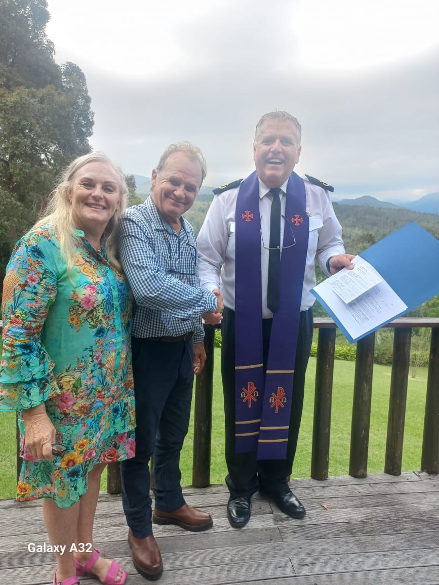 Wedding ceremony by Dr. Gerrit Rademeyer in Noupoort