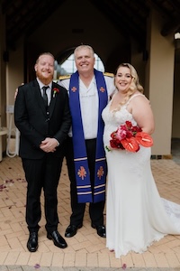 Wedding ceremony by Dr. Gerrit Rademeyer in Noupoort