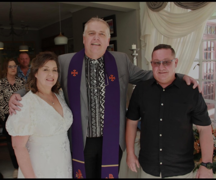 Wedding ceremony by Dr. Gerrit Rademeyer in Noupoort