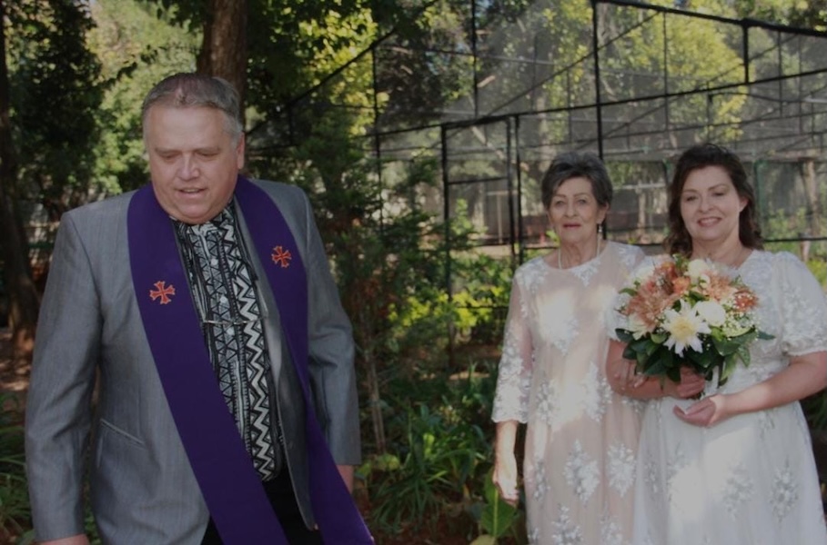 Wedding ceremony by Dr. Gerrit Rademeyer in Noupoort