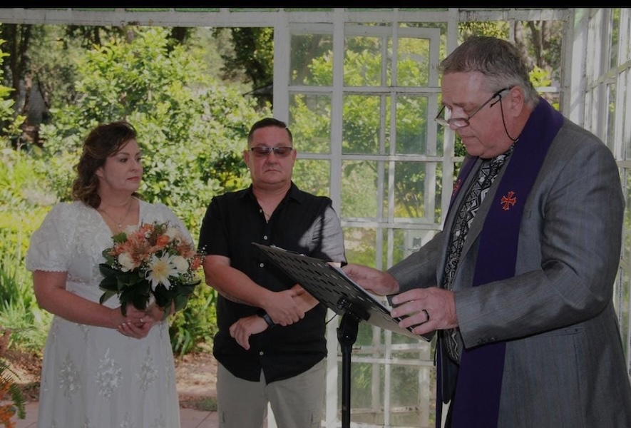 Wedding ceremony by Dr. Gerrit Rademeyer in Noupoort