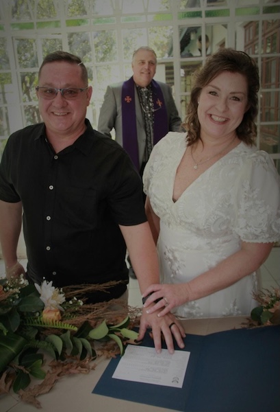 Wedding ceremony by Dr. Gerrit Rademeyer in Noupoort