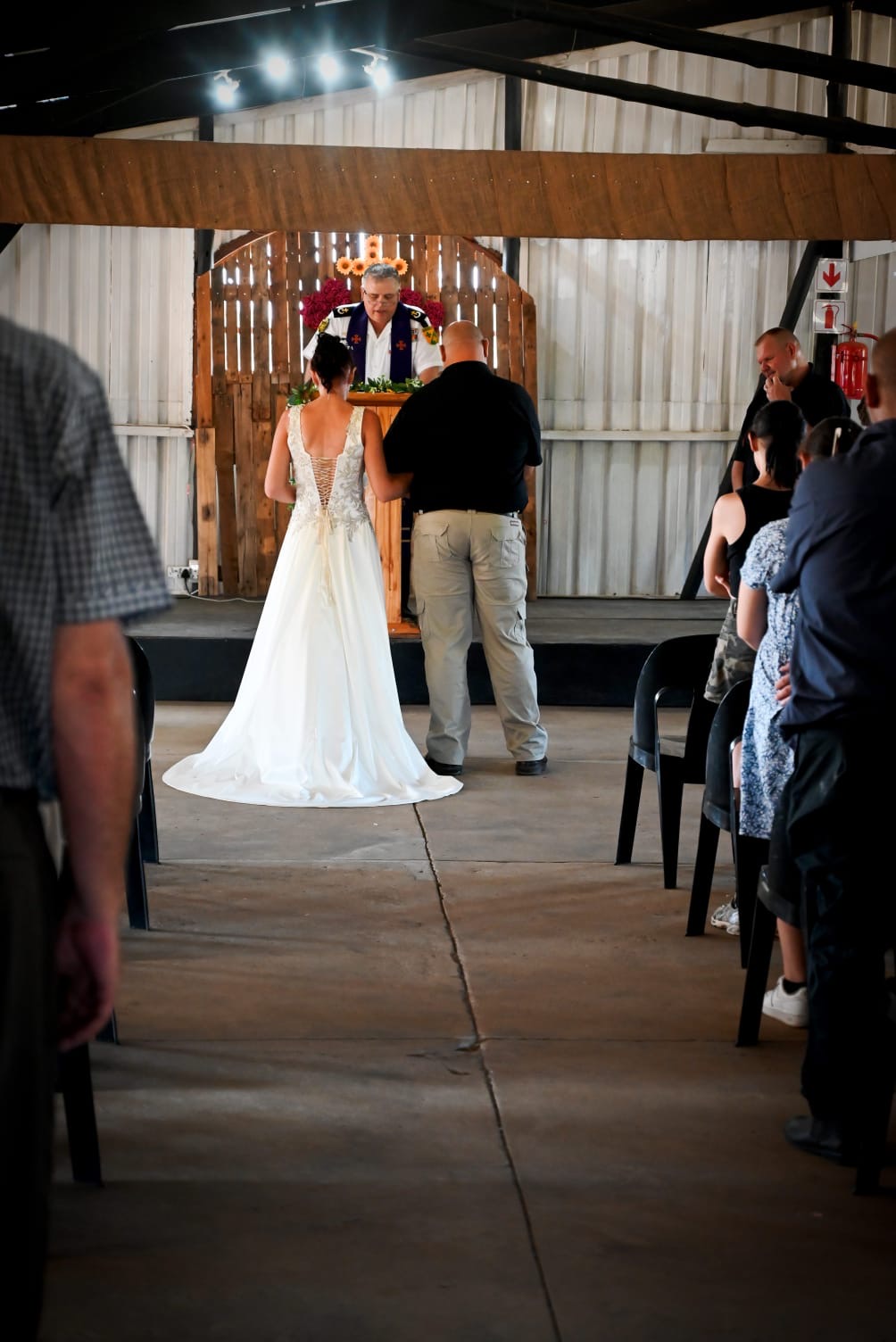Wedding ceremony by Dr. Gerrit Rademeyer in Noupoort