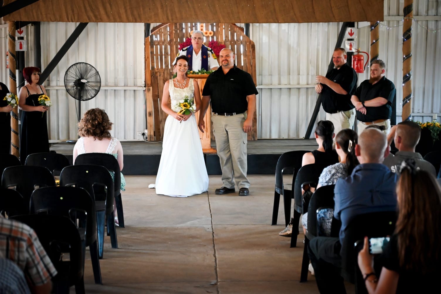 Wedding ceremony by Dr. Gerrit Rademeyer in Noupoort