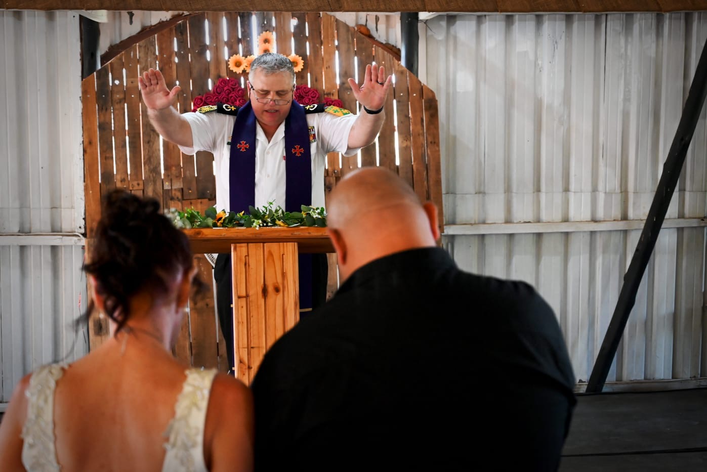 Wedding ceremony by Dr. Gerrit Rademeyer in Noupoort